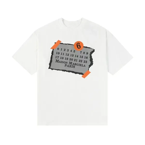 Maison Margiela MM6 T-Shirt Collection Black and White Graphic Tees - 27
