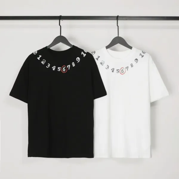 Maison Margiela MM6 T-Shirt Collection Black and White Graphic Tees - 28