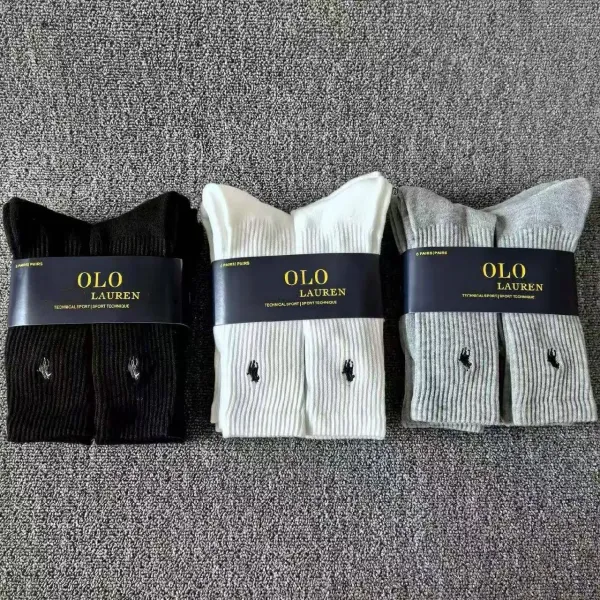 Polo Ralph Lauren Olo Technical Sport White Crew Socks - 2