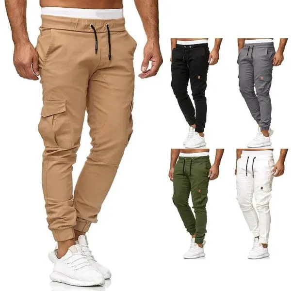 Design Cargo Jogger Pants Gray Pants - 3