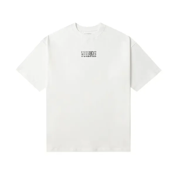 Maison Margiela MM6 T-Shirt Collection Black and White Graphic Tees - 48