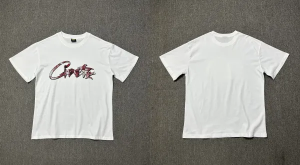 Corteiz Script Logo White T-Shirt - 1