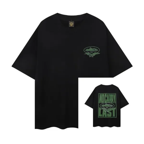 Design No Carry Last Graphic Oversized T-Shirt Black Tops.t Shirts - 1