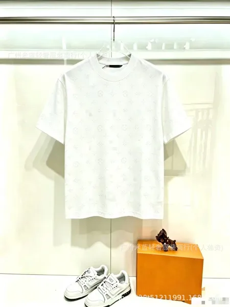 Louis Vuitton Monogram Jacquard T-Shirt White - 1