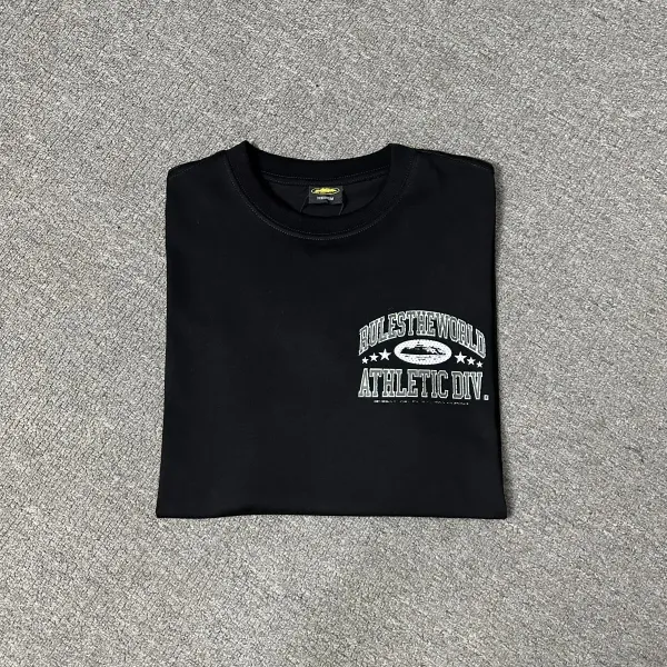 Design Rule The World Athletic Div. Black T-Shirt - 1