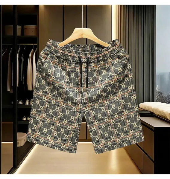 Balenciaga Logo-Print Checkered Shorts Multicolor - 8