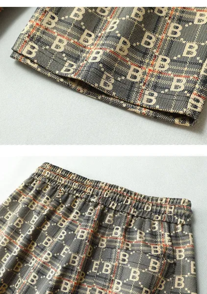 Balenciaga Logo-Print Checkered Shorts Multicolor - 17