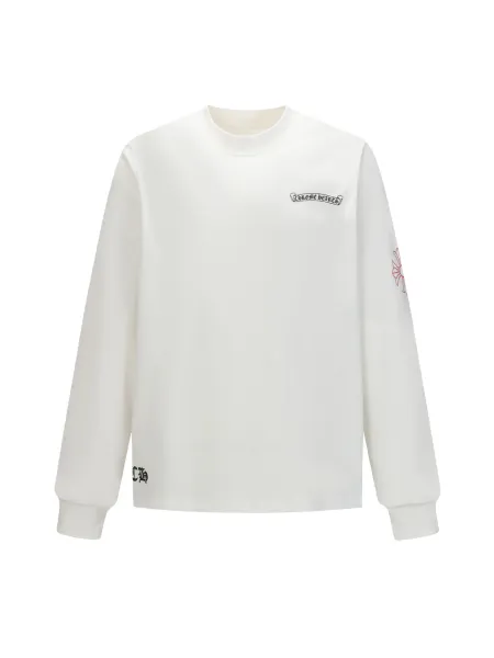 Chrome Hearts Long Sleeve Tee White T-Shirts - 1