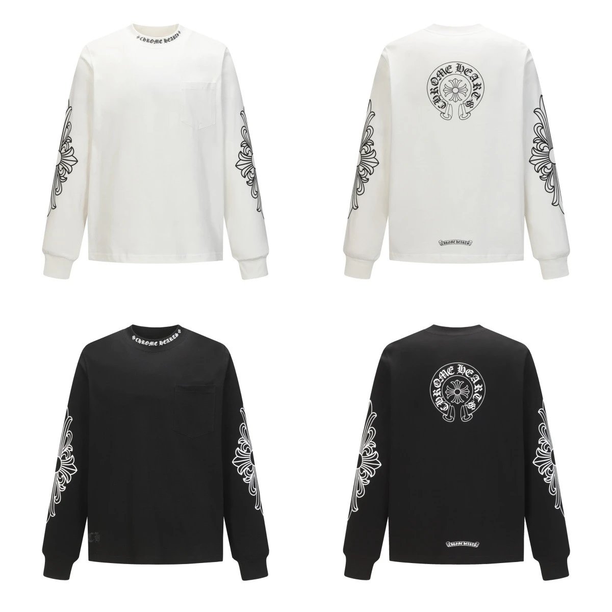 Chrome Hearts Long Sleeve T-Shirt White - 9