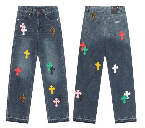 Chrome Hearts Cross-Embellished Straight-Leg Jeans - 1