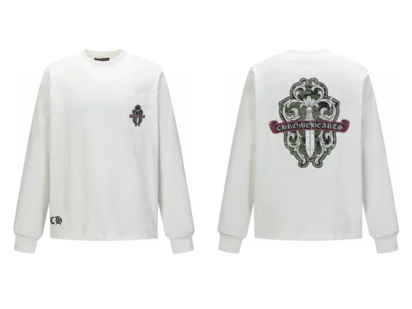 Chrome Hearts Gothic Cross Long Sleeve T-Shirt Black - 21
