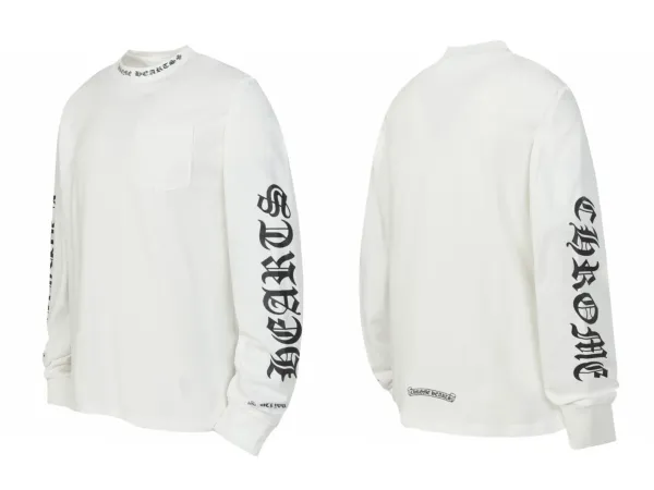 Chrome Hearts Gothic Cross Long Sleeve T-Shirt Black - 24