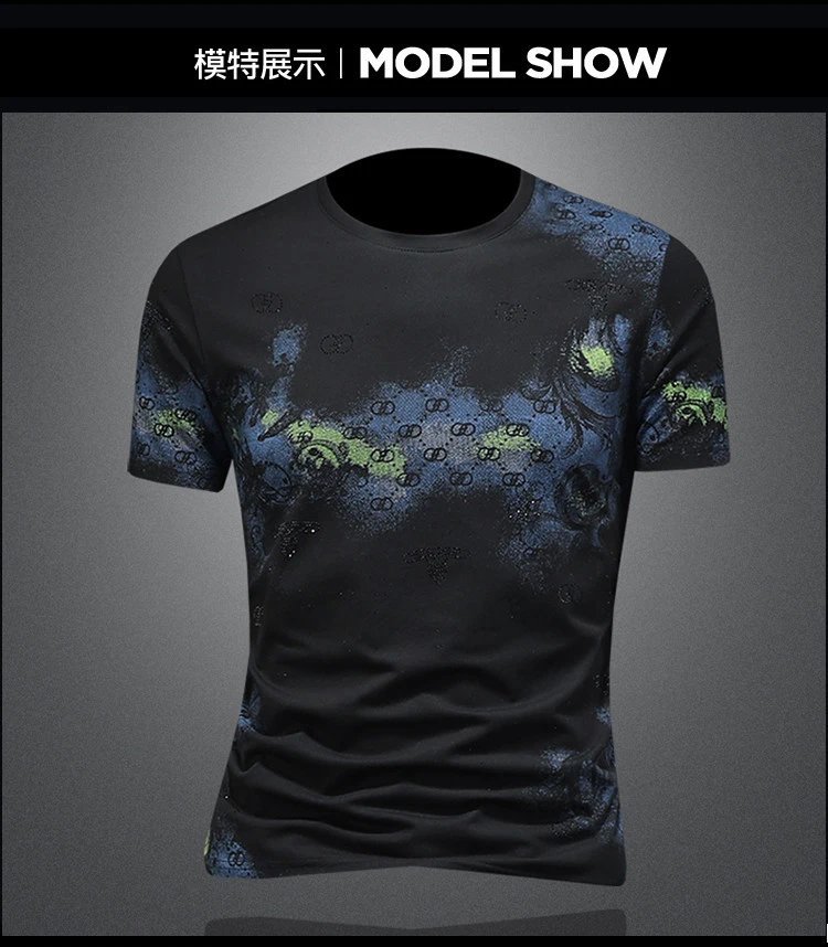 Design Abstract Print White T-Shirt - 5