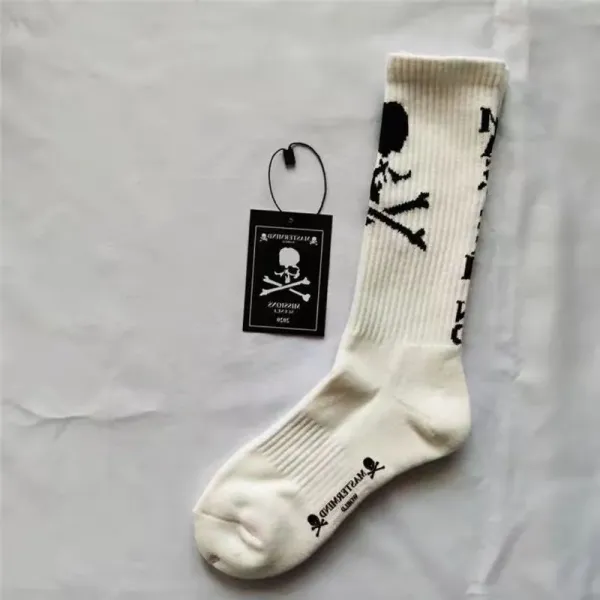 Design Mastermind World Skull Print Ankle Socks Black Socks - 10