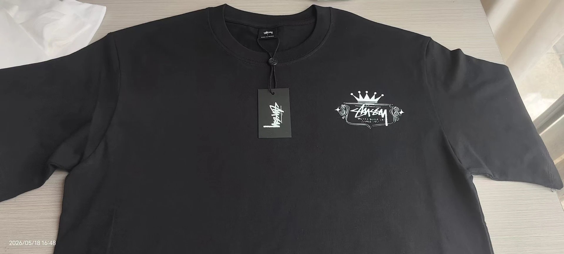 Stussy Skull Cyclist Graphic T-Shirt Black - 7