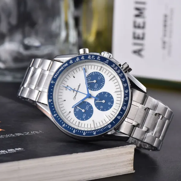 Omega Speedmaster Professional White Dial Chronograph Watch Watches - 8
