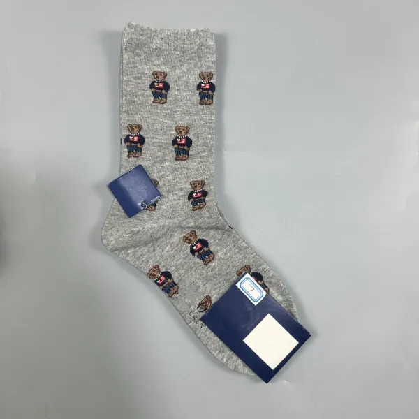 Polo Ralph Lauren Bear Logo Socks Navy - 5