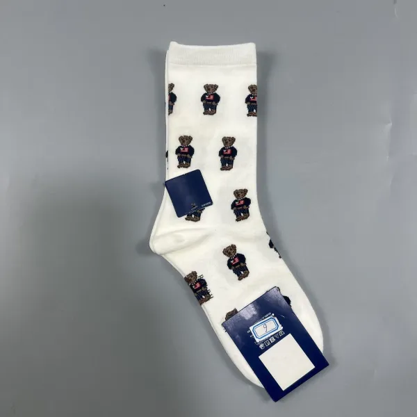 Polo Ralph Lauren Bear Logo Socks Navy - 6