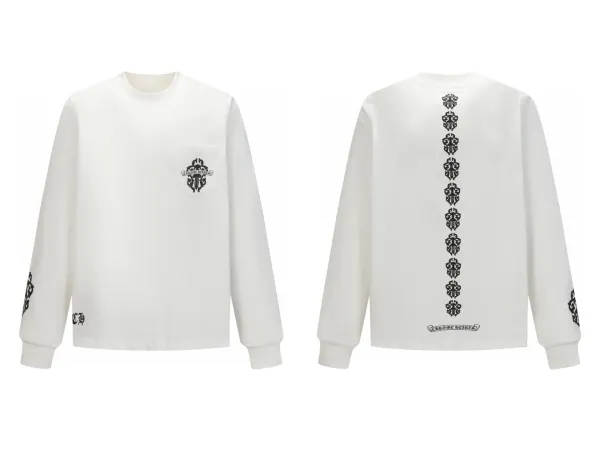 Chrome Hearts Gothic Cross Long Sleeve T-Shirt Black - 29
