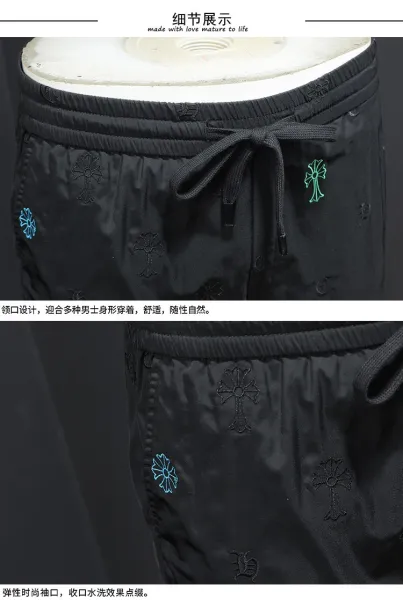 Chrome Hearts Cross-Embroidered Swim Shorts Black - 9