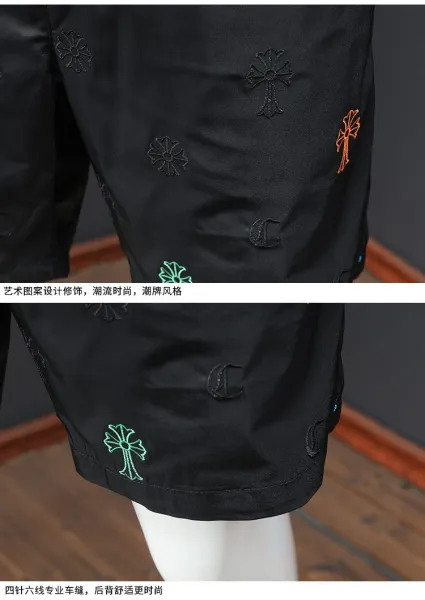 Chrome Hearts Cross-Embroidered Swim Shorts Black - 10