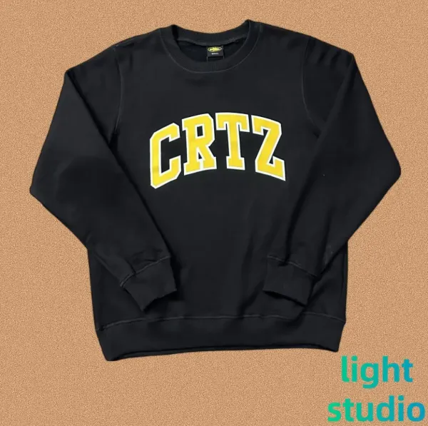 Design CRTZ Arch Logo Black Sweatshirt Hoodie - 1