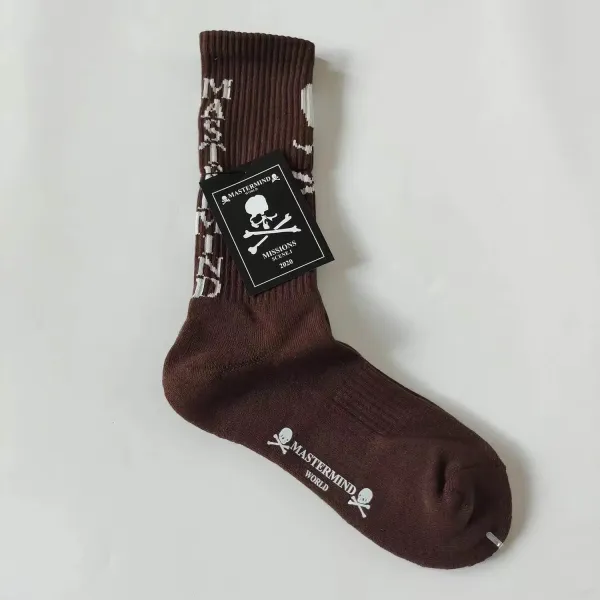 Design Mastermind World Skull Print Ankle Socks Black Socks - 13