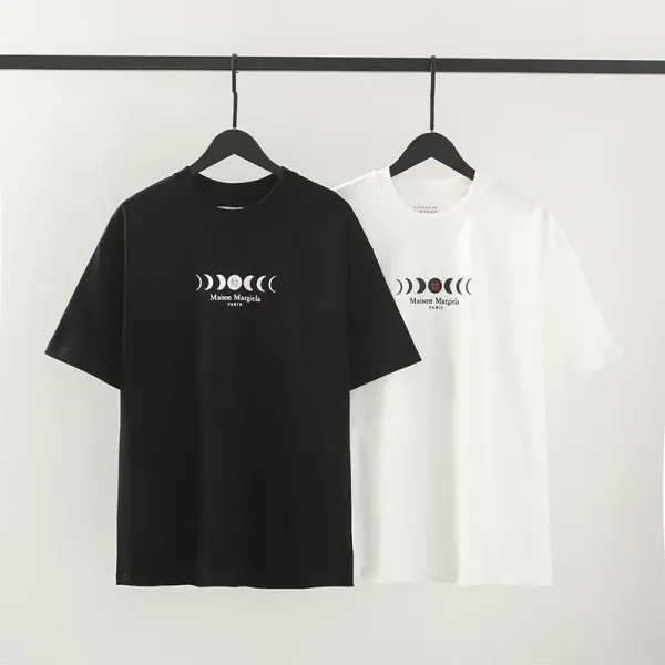 Maison Margiela MM6 T-Shirt Collection Black and White Graphic Tees - 9