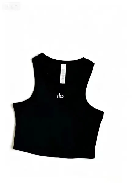 Alo Yoga Crop Tank White Activewear Top - 8