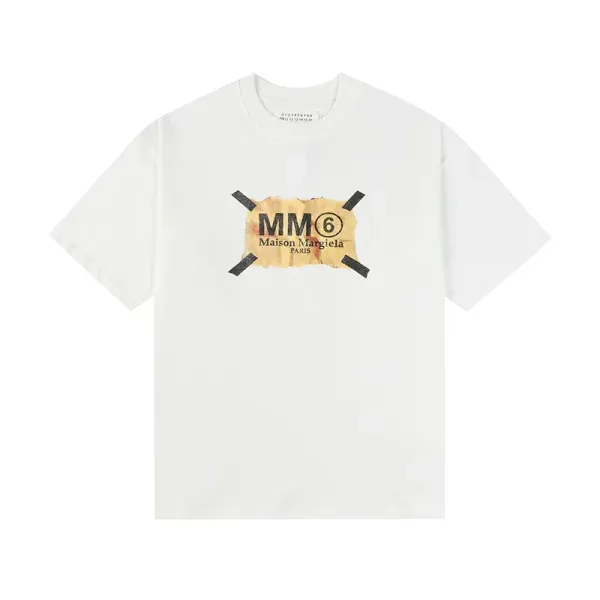 Maison Margiela MM6 T-Shirt Collection Black and White Graphic Tees - 24