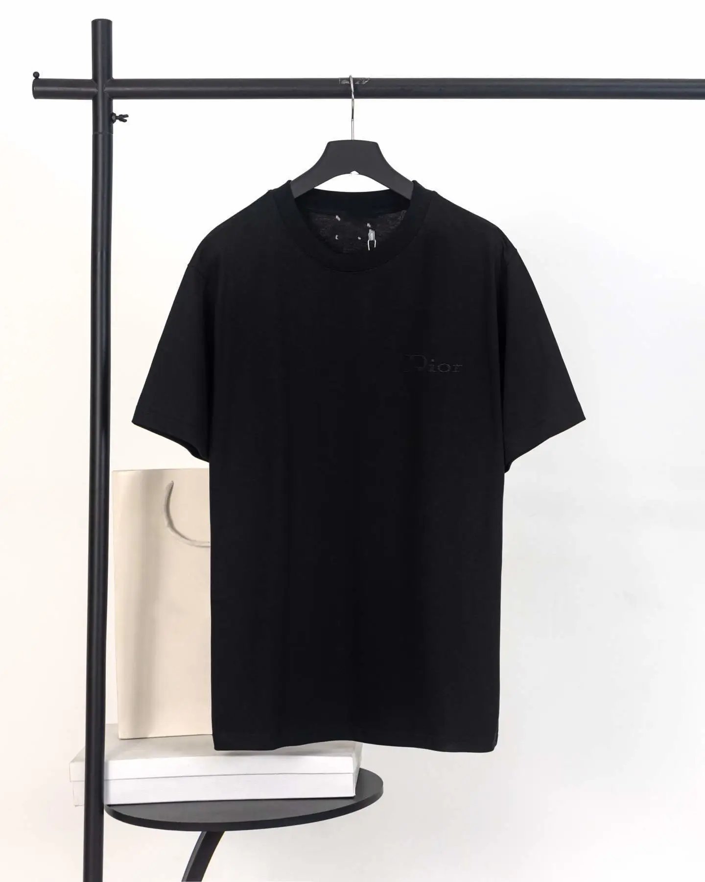 Dior IOR Logo Graphic T-Shirt Gray - 7