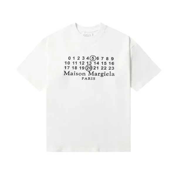 Maison Margiela MM6 T-Shirt Collection Black and White Graphic Tees - 32