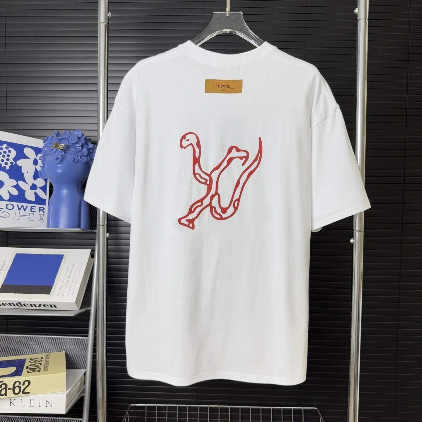 Louis Vuitton Abstract Green Logo T-Shirt White - 14
