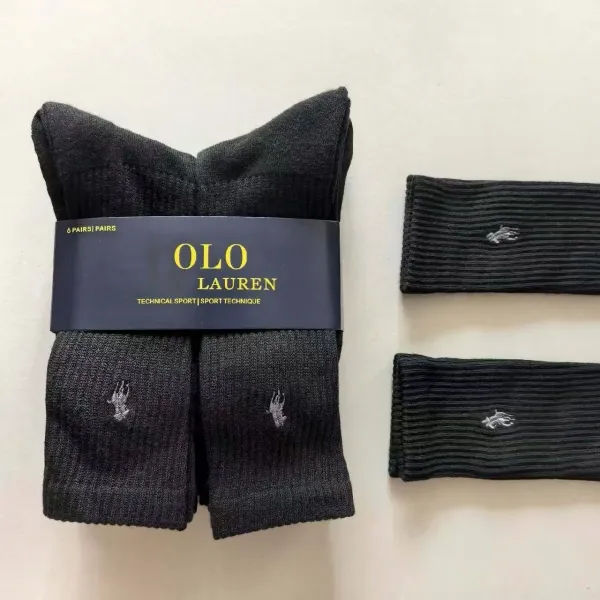 Polo Ralph Lauren Olo Technical Sport White Crew Socks - 3