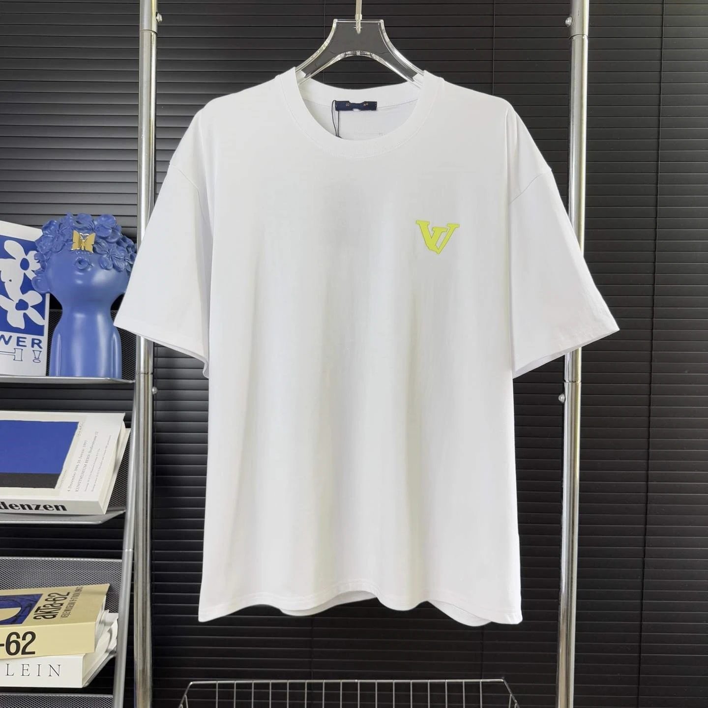 Louis Vuitton Abstract Green Logo T-Shirt White - 33