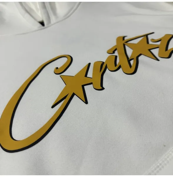Design Script Logo Hoodie and Sweatpants Set White Gold - 18