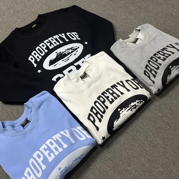 Corteiz Property Of Sweatshirt Black / Light Blue / White / Gray Hoodie - 7