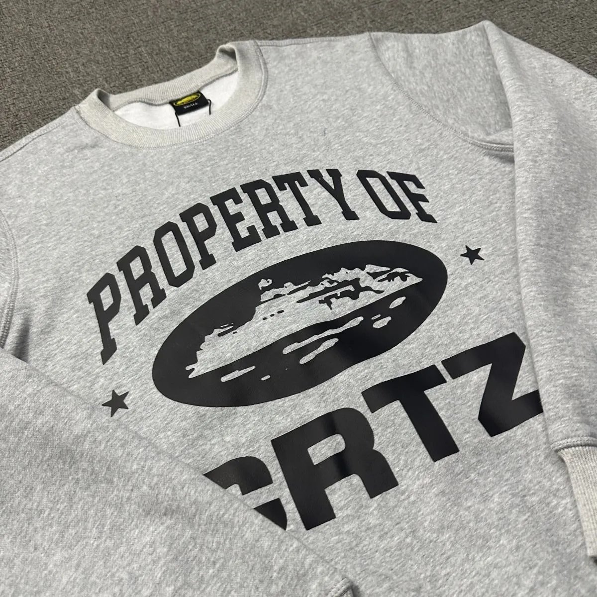Corteiz Property Of Sweatshirt Black / Light Blue / White / Gray Hoodie - 15