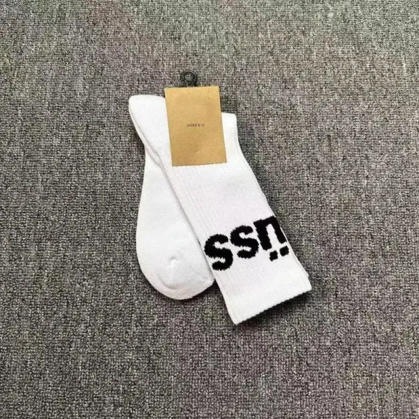 Design Ssnt Logo Crew Socks White - 1