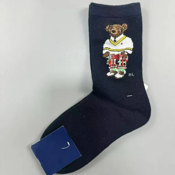 Polo Ralph Lauren Bear Logo Socks Navy - 1