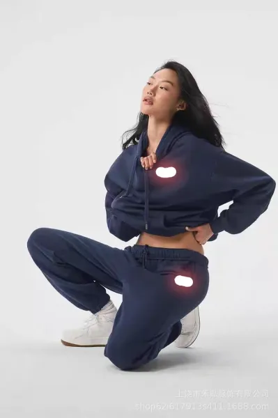 Design Oversized Hoodie and Sweatpants Set Gray - 22