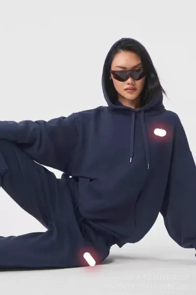 Design Oversized Hoodie and Sweatpants Set Gray - 23