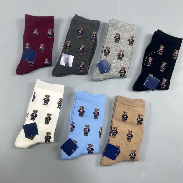 Polo Ralph Lauren Bear Logo Socks Navy - 2