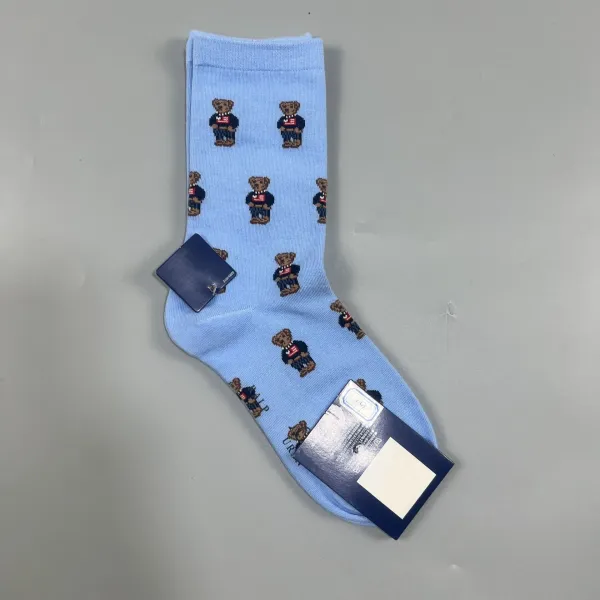 Polo Ralph Lauren Bear Logo Socks Navy - 7