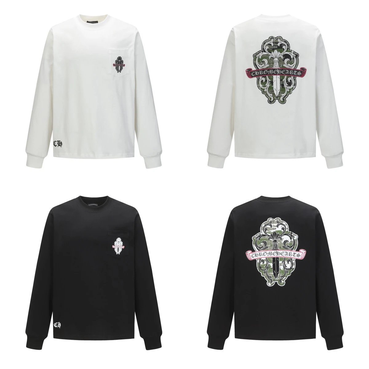 Chrome Hearts Long Sleeve T-Shirt White - 27