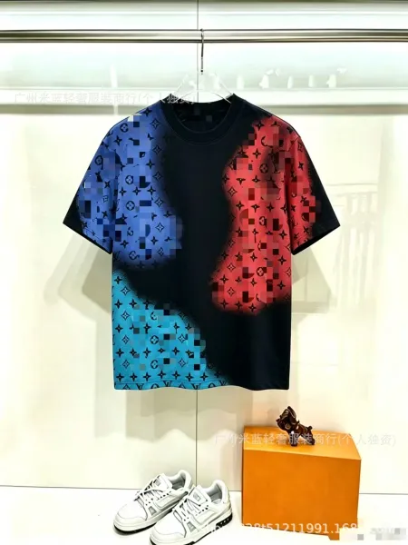 Louis Vuitton Monogram Gradient Print T-Shirt Multicolor - 1