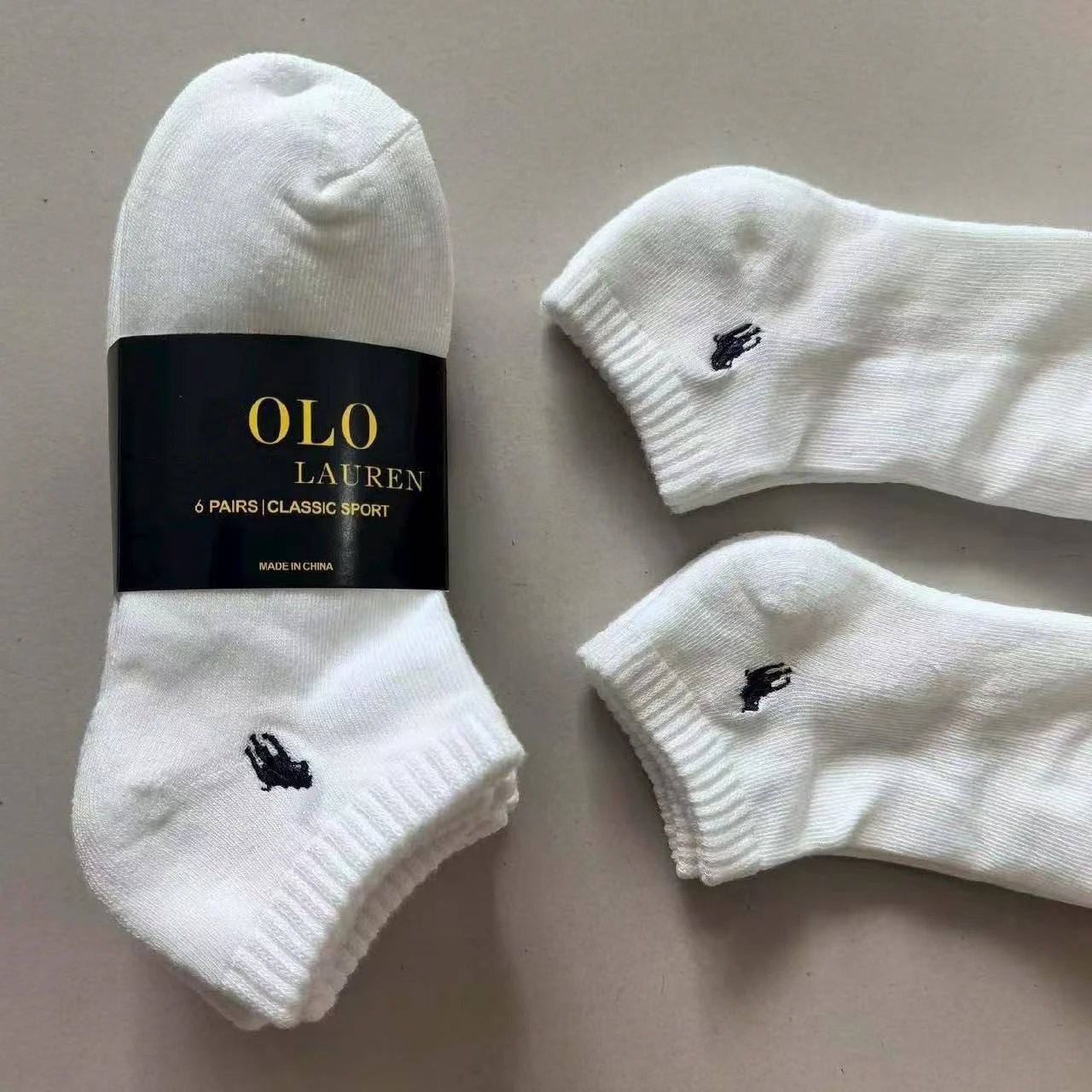 Polo Ralph Lauren Classic Sport Ankle Socks Black - 2