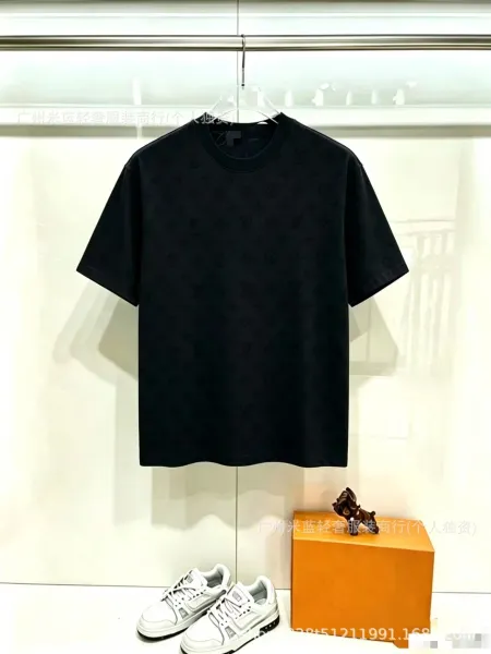 Louis Vuitton Monogram All-Over Print Black T-Shirt - 1