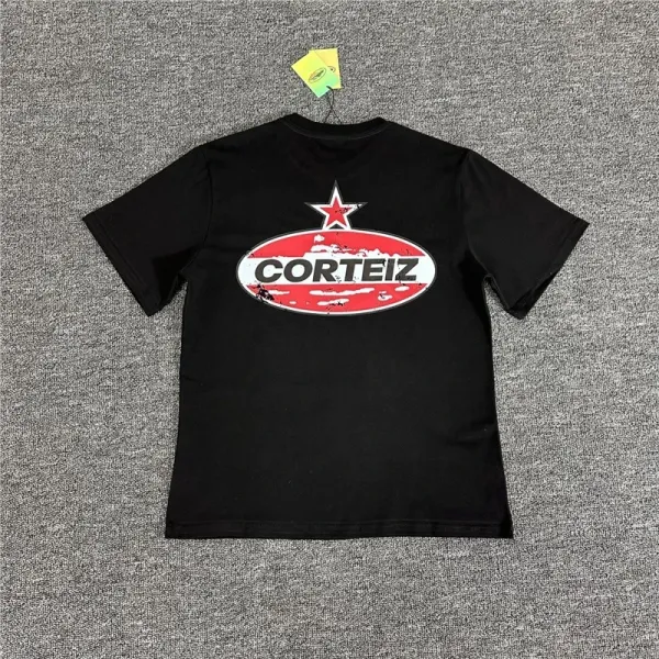 Corteiz Oval Star Logo Black T-Shirt - 1