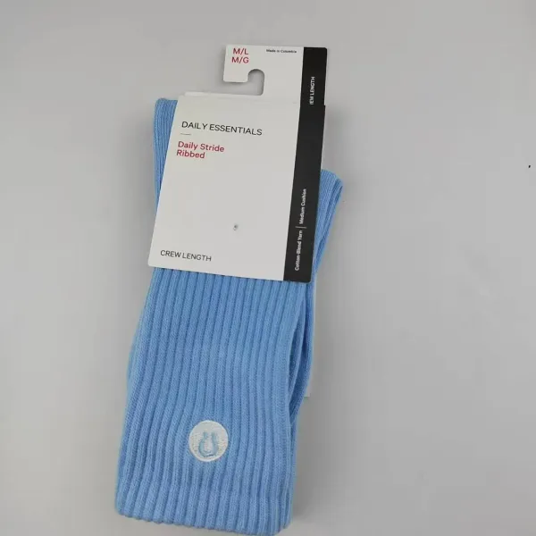 Lululemon Daily Stride Ribbed Crew Length Socks Sky Blue - 1